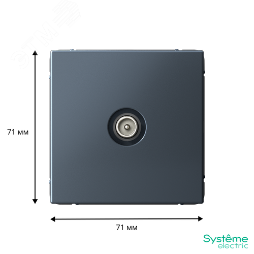 ARTGALLERY TV ТВ розетка проходная 4DB, механизм, грифель - фото 3