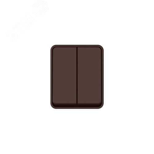 AtlasDesign PROFI IP54 О/У 2-клавишный ВЫКЛЮЧАТЕЛЬ 10 АХ, КОРИЧНЕВЫЙ - фото 4