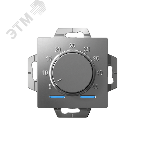 ATLASDESIGN ТЕРМОСТАТ электрон. теплого пола с датчиком, 10A, механизм, СТАЛЬ - фото 2