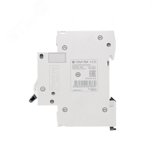 Выключатель автоматический однополюсный 50А B 4.5kA 230В City9 Set - фото 4