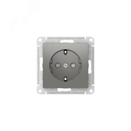 ATLASDESIGN РОЗЕТКА с заземлением со шторками, 16А, быстрозажимные клеммы, СТАЛЬ - фото 4