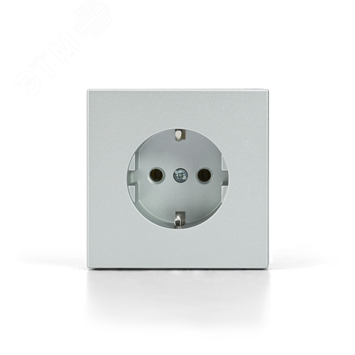 ARTGALLERY РОЗЕТКА с заземлением, 16А, механизм, быстрозажимные клеммы, алюминий - фото 3
