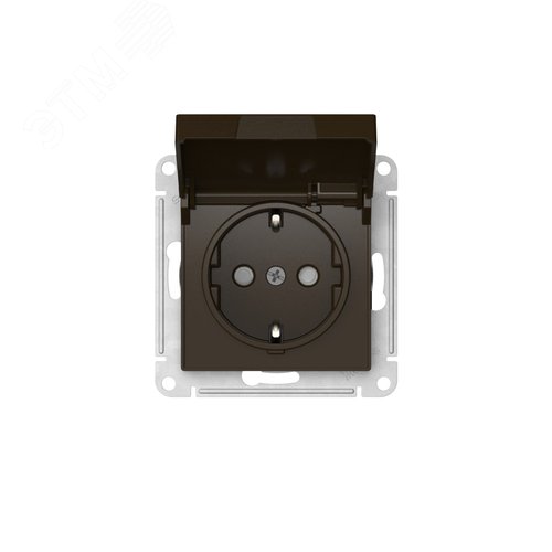 ATLASDESIGN РОЗЕТКА с заземлением со шторкой с крышкой, 16А,IP20, быстрозажимные клеммы, МОККО - фото 5