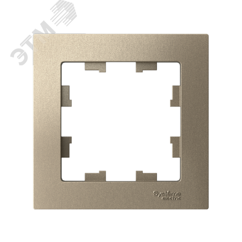 Рамка однопостовая ATLASDESIGN шампань - фото 2