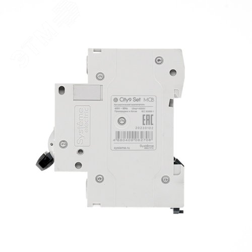 Выключатель автоматический четырехполюсный 63А С 4.5kA 400В City9 Set - фото 4