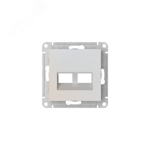 ATLASDESIGN НАКЛАДКА двойная для информационных функций типа Keystone, АЛЮМИНИЙ - фото 3