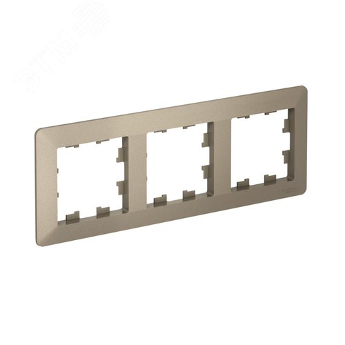 ATLASDESIGN AIR 3-постовая РАМКА, ШАМПАНЬ/дымчатый черный - фото 2