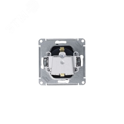 Розетка ATLASDESIGN с заземлением со шторками 16А механизм грифель - фото 5