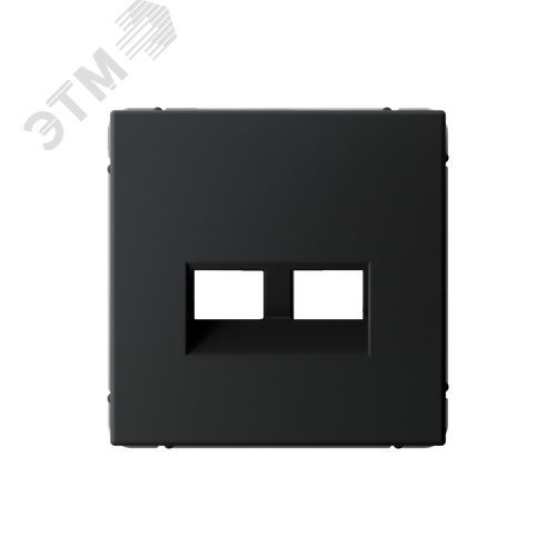 ARTGALLERY НАКЛАДКА двойная для информационных функций типа Keystone, КАРБОН - фото 1