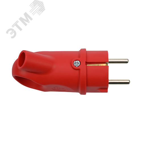 MultiSet Вилка 2К+З угловая каучуковая 16А/250В IP44 Красная - фото 4