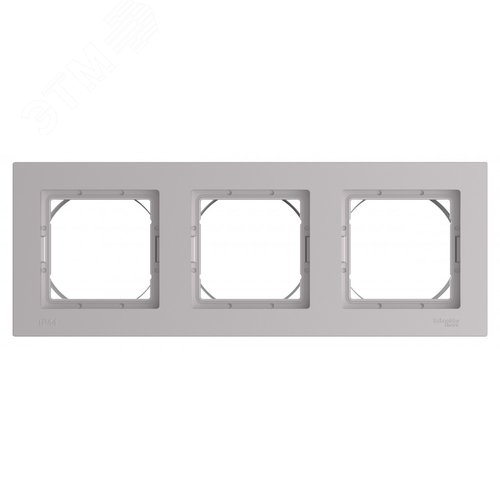 ATLASDESIGN AQUA рамка трехпостовая, IP44, АЛЮМИНИЙ - фото 3