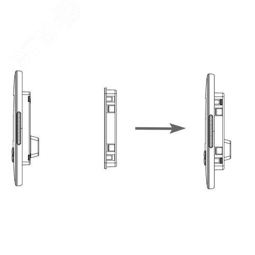 Кронштейн для крепления панели оператора STV630 на дверце шкафа - фото 5