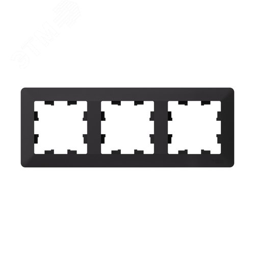 ATLASDESIGN AIR 3-постовая РАМКА, КАРБОН/дымчатый черный - фото 1