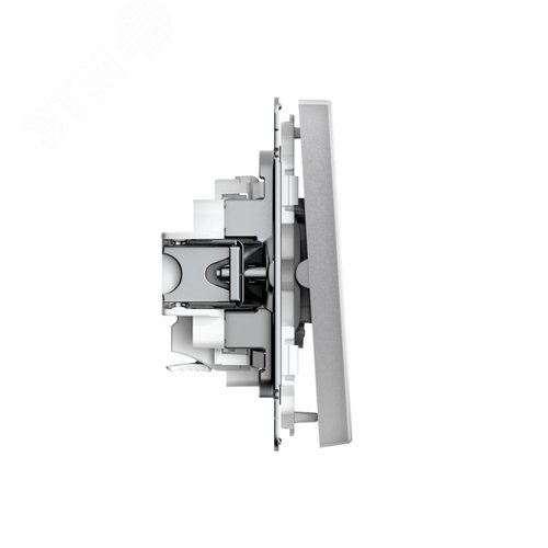 ARTGALLERY 2-клавишный ВЫКЛЮЧАТЕЛЬ, 10АХ, механизм, быстрозажимные клеммы, АЛЮМИНИЙ - фото 3