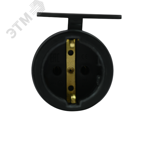 Розетка 2К+З кабельная каучуковая 16А/250В IP44 Чёрная MultiSet - фото 5