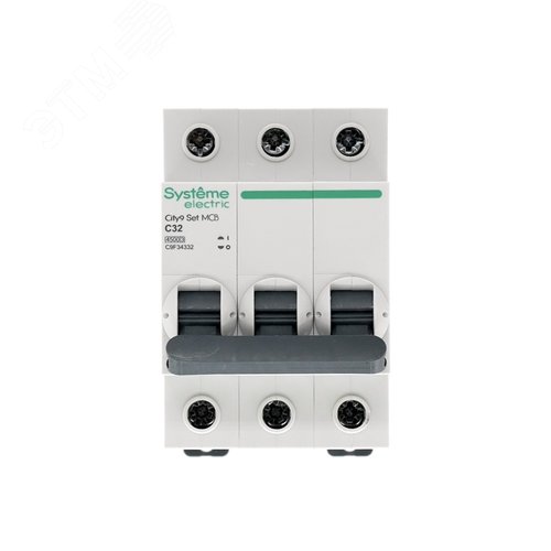 Выключатель автоматический трехполюсный 32А С 4.5kA 400В City9 Set - фото 2