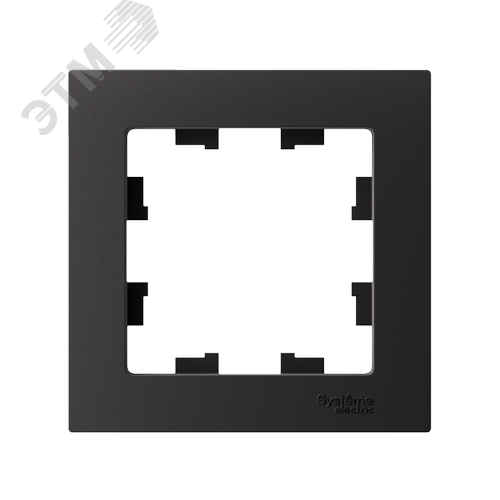 Рамка однопостовая ATLASDESIGN карбон - фото 2