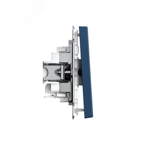 ARTGALLERY 1-клавишный ВЫКЛЮЧАТЕЛЬ КНОПОЧНЫЙ, механизм, быстрозажимные клеммы, АКВАМАРИН - фото 3