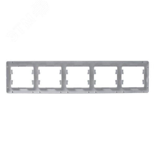 GLOSSA Рамка 5 постов горизонтальная перламутр - фото 4