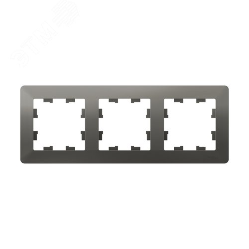 ATLASDESIGN AIR 3-постовая РАМКА, СТАЛЬ/дымчатый черный - фото 2