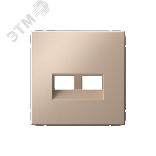 ARTGALLERY НАКЛАДКА двойная для информационных функций типа Keystone, ПЕСОЧНЫЙ - фото 1