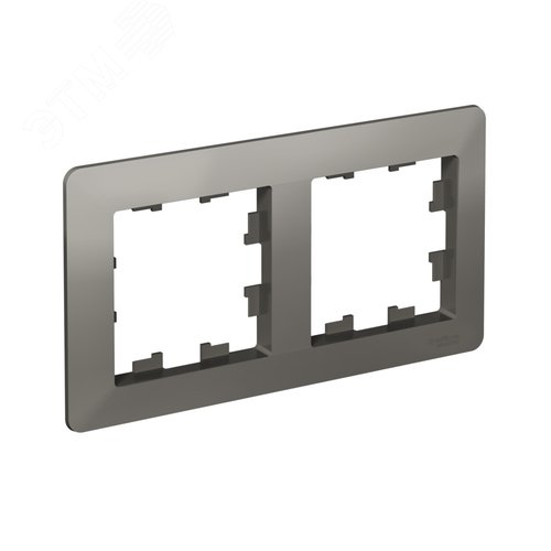 ATLASDESIGN AIR 2-постовая РАМКА, СТАЛЬ/дымчатый черный - фото 1