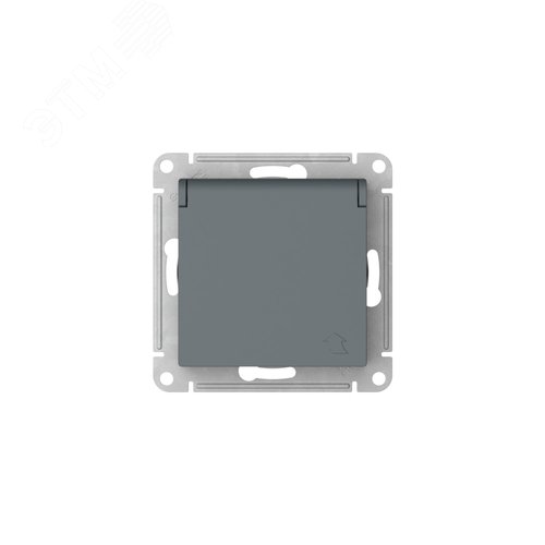 ATLASDESIGN РОЗЕТКА с заземл. со шторк. с крышкой,16А,IP20,мех., быстрозажимные клеммы, ГРИФЕЛЬ - фото 6