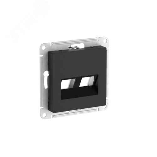 ATLASDESIGN НАКЛАДКА двойная для информационных функций типа Keystone, КАРБОН - фото 1