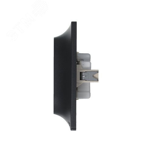 GLOSSA Розетка двойная с заземлением антрацит в сборе - фото 7