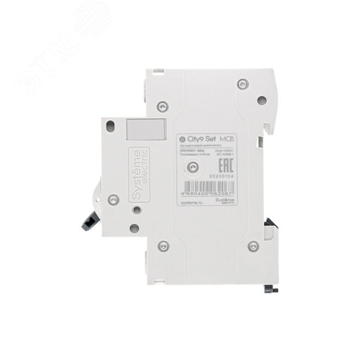 Выключатель автоматический однополюсный 50А С 4.5kA 230В City9 Set - фото 6