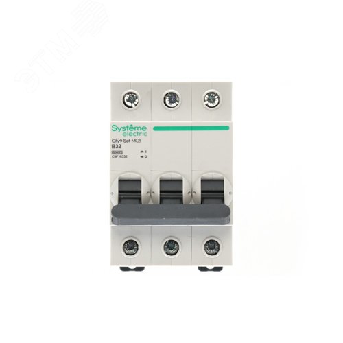 Выключатель автоматический трехполюсный (АВ) B 32А 3P 6kA 400В City9 Set - фото 3