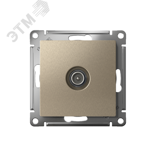 Розетка ATLASDESIGN TV оконечная 1DB механизм шампань - фото 2