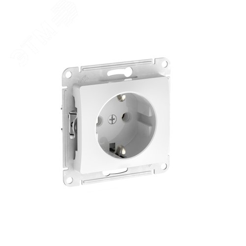 Изображение товара GLOSSA РОЗЕТКА с заземлением, 16А, быстрозажимные клеммы, БЕЛЫЙ (шт)