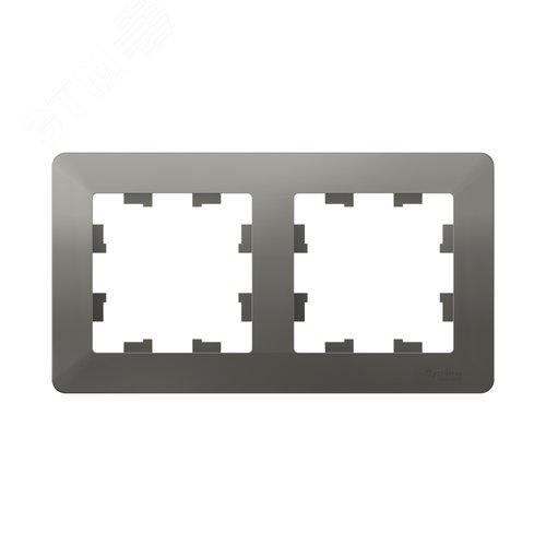 ATLASDESIGN AIR 2-постовая РАМКА, СТАЛЬ/дымчатый черный - фото 2