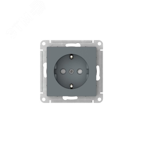 ATLASDESIGN РОЗЕТКА с заземлением со шторками, 16А, быстрозажимные клеммы, ГРИФЕЛЬ - фото 4