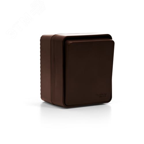 AtlasDesign PROFI IP54 О/У 1-клавишный ВЫКЛЮЧАТЕЛЬ с самовозвратом 10 АХ, КОРИЧНЕВЫЙ - фото 6