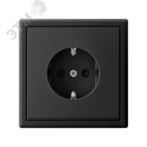 ARTGALLERY РОЗЕТКА с заземлением со шторками, 16А, механизм, быстрозажимные клеммы, карбон - фото 5