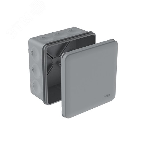 Изображение товара MultiBox Коробка распределительная с мембранными вводами IP66 100х100х50 Серая (со стикером) под пистолет (шт)