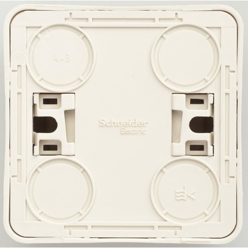 ЭТЮД Розетка без заземления со шторками наружная бежевая - фото 3