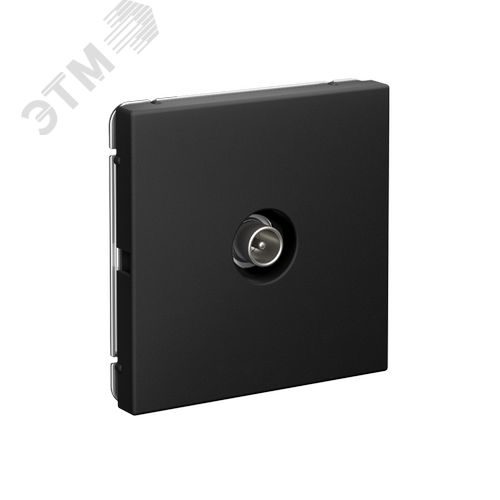 ARTGALLERY TV ТВ розетка оконечная 1DB, механизм, карбон - фото 2