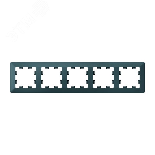 ATLASDESIGN AIR 5-постовая РАМКА, ИЗУМРУД/дымчатый черный - фото 1