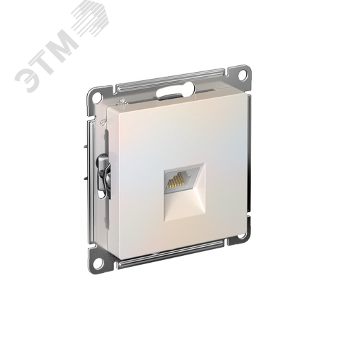 Изображение товара ATLASDESIGN РОЗЕТКА компьютерная RJ45, кат. 6A, механизм, ЖЕМЧУГ (шт)