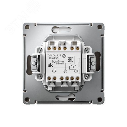 ARTGALLERY Перекрестный ПЕРЕКЛЮЧАТЕЛЬ, 10АХ, механизм, быстрозажимные клеммы, МОККО - фото 2