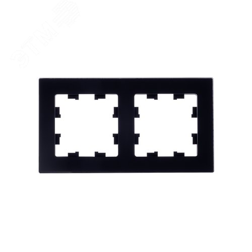 ATLASDESIGN NATURE 2-постовая РАМКА, НАТУРАЛЬНОЕ СТЕКЛО, ЧЕРНЫЙ - фото 3