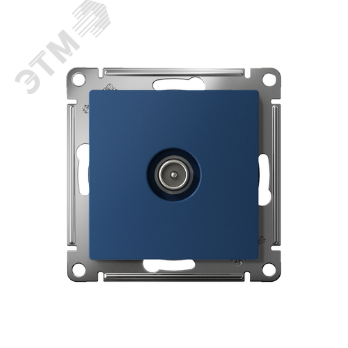 ATLASDESIGN TV РОЗЕТКА проходная 4DB, механизм, АКВАМАРИН - фото 2