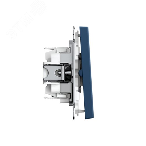 ARTGALLERY 2-клавишный ВЫКЛЮЧАТЕЛЬ ДЛЯ ЖАЛЮЗИ, 2х сх.4, 10А, механизм, быстрозажимные клеммы, АКВАМАРИН - фото 3