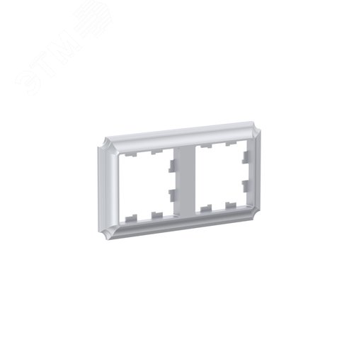 ATLASDESIGN ANTIQUE 2-постовая рамка, универсальная, АЛЮМИНИЙ - фото 3