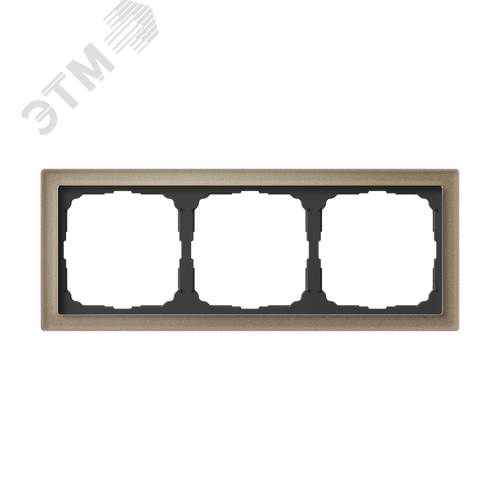 ARTGALLERY PURE 3-постовая РАМКА, ОРГАНИЧЕСКОЕ СТЕКЛО ШАМПАНЬ - фото 2