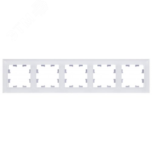 ATLASDESIGN NATURE рамка пятипостовая, ОРГАНИЧЕСКОЕ СТЕКЛО БЕЛЫЙ - фото 3