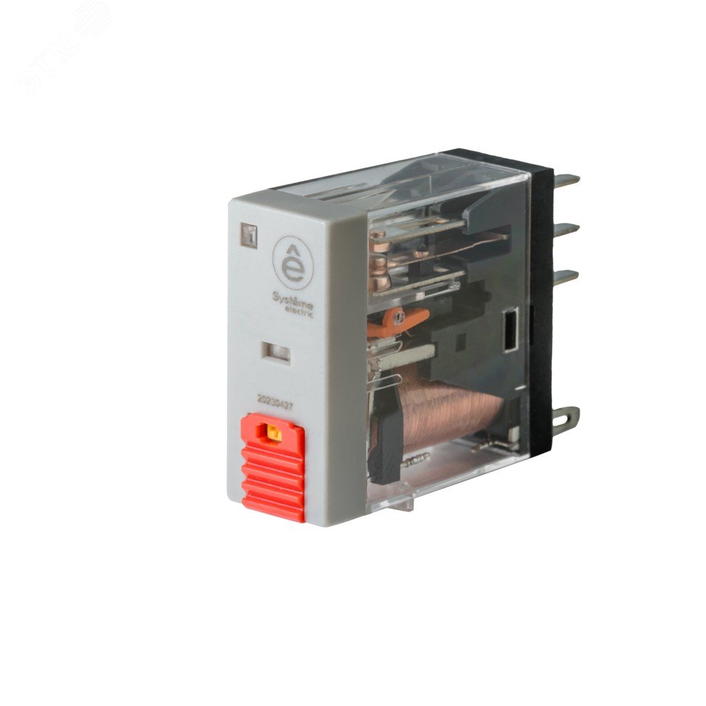 Изображение товара Реле 8 A 2CO 24 VAC с тест-кнопкой и светодиодом SystemeSig EMR